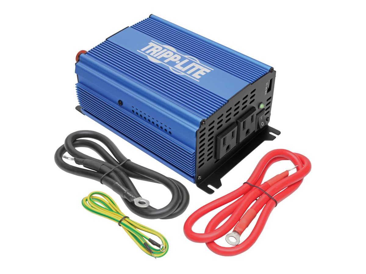 Tripp Lite 1000W Light-Duty Compact Power Inverter with 2 AC/1 USB