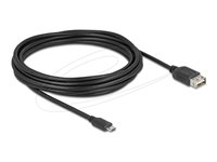 Delock USB-kabel 5m Sort