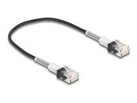 DeLOCK CAT 6a Ikke afskærmet parsnoet (UTP) 30cm Patchkabel Sort