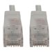 Tripp Lite Cat6a 10G Snagless Molded Slim UTP Ethernet Cable (RJ45 M/M), PoE, White, 25 ft. (7.6 m)