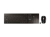 CHERRY DW 9100 SLIM - keyboard and mouse set - QWERTZ - German - black/bronze Input Device