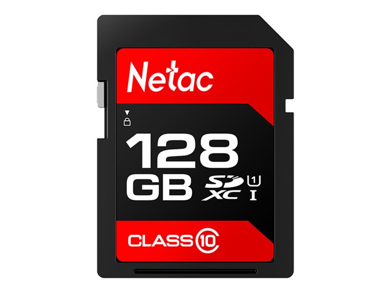 Netac P600 flash memory card 128 GB microSDXC Product shot Front 79575