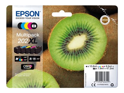 EPSON 1LB Multipack 5-farbig 202XL Kiwi, EPSON  (BILD2)