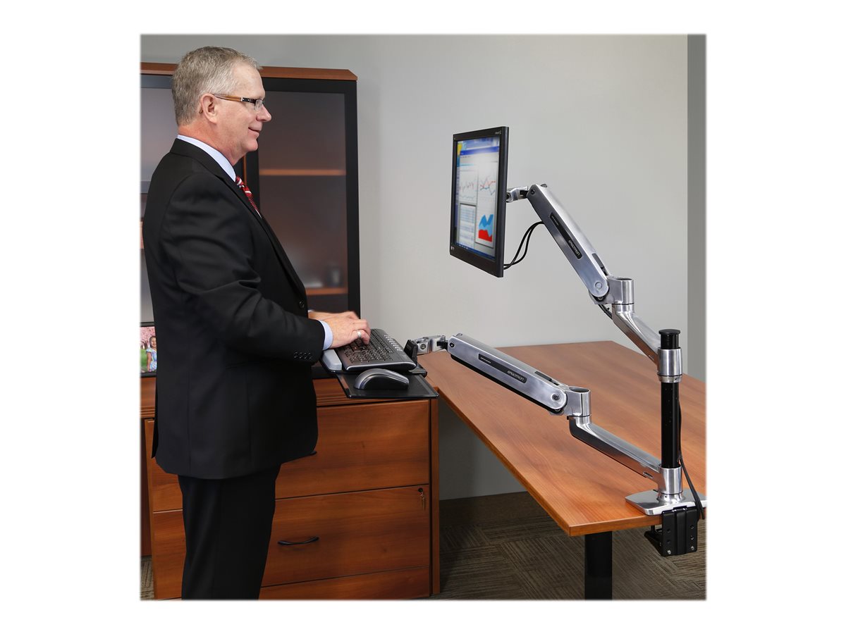 Ergotron WorkFit-LX - nástavec na stůl - leštěný hliník – foto 4