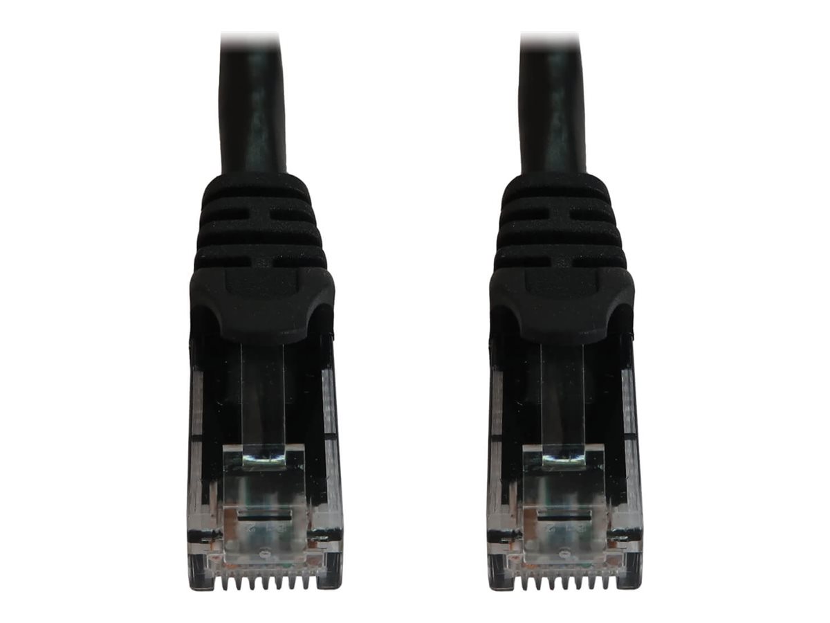 Eaton Tripp Lite Series Cat6a 10G Snagless Molded UTP Ethernet Cable (RJ45 M/M), PoE, Black, 6 in. (15 cm)