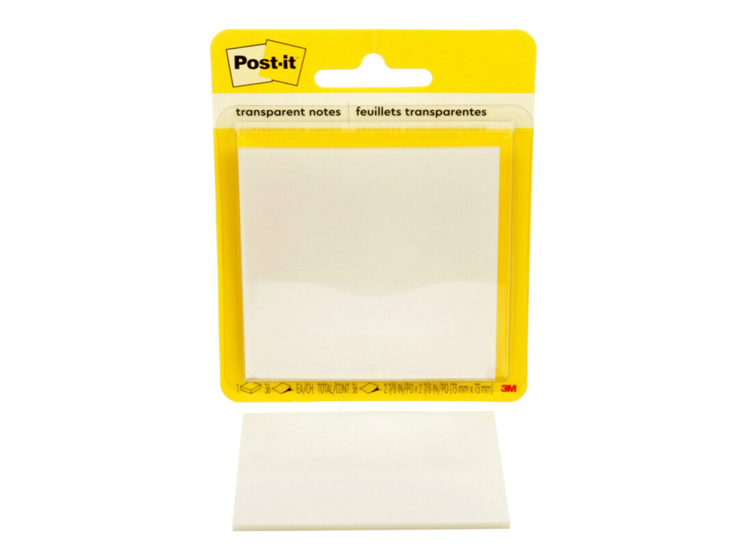 3M Post-it Transparent Notes - 73 mm x 73 mm - 36 sheets