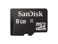 SanDisk Mobile - Carte mémoire flash (adaptateur microSDHC - SD inclus(e)) - 8 Go 