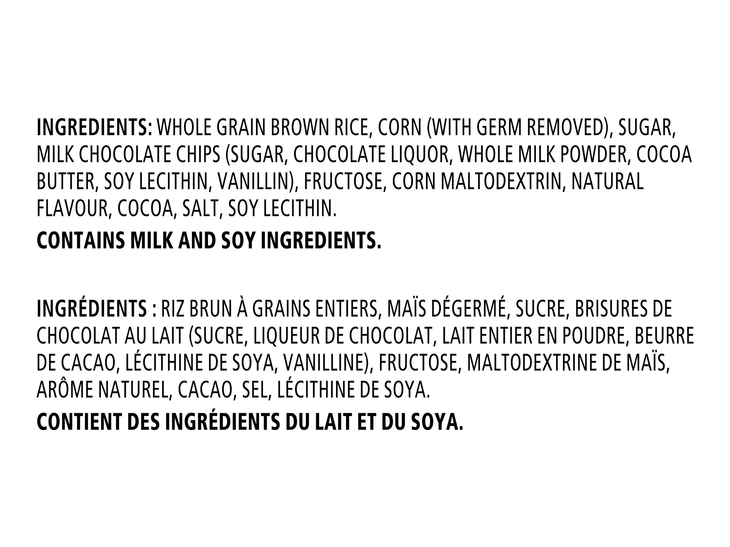 Quaker Crispy Minis Caramel Chocolate Chip Rice Cake 14 pcs x 15 g