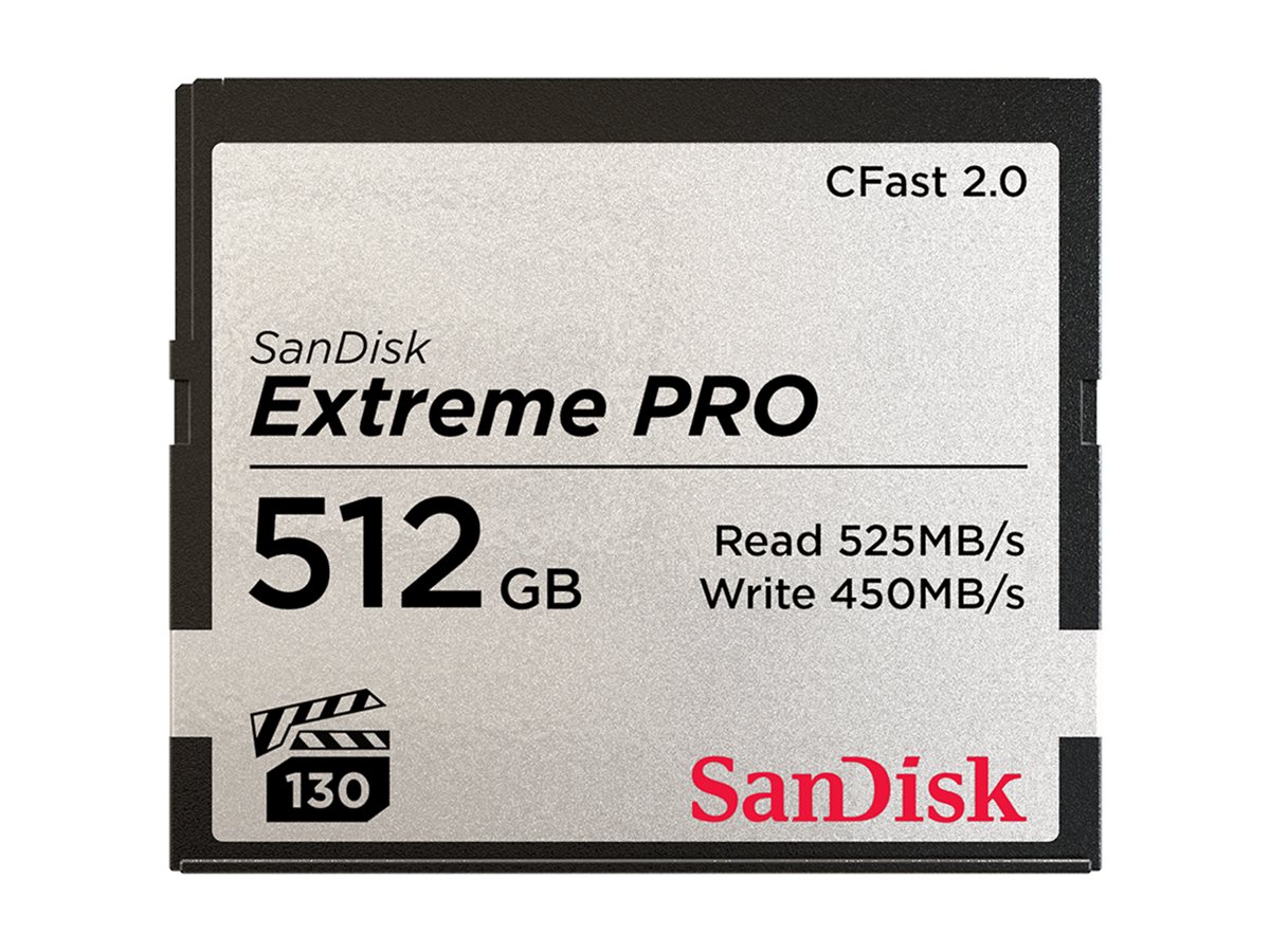 SanDisk Extreme Pro - paměťová karta flash - 512 GB - CFast 2.0