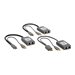 Eaton Tripp Lite Series 2-Port DisplayPort to HDMI over Cat6 Extender Kit, Pigtail Transmitter/2x Receivers, 4K 60 Hz, HDR, 4:4:4, 230 ft. (70.1 m), TAA