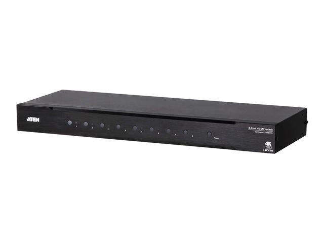 Aten Vs0801hb 8 Port True 4k Hdmi Switch Video Audio Switch 8 Ports Rack Mountable