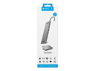 SANDBERG USB-C 10-in-1 Docking Station