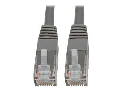Tripp Lite Premium Cat5/Cat5e/Cat6 Gigabit Molded Patch Cable, 24 AWG, 550 MHz/1 Gbps (RJ45 M/M), Gray, 50 ft.