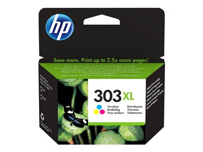 HP 303XL High Yield Tri-color Ink Cart.