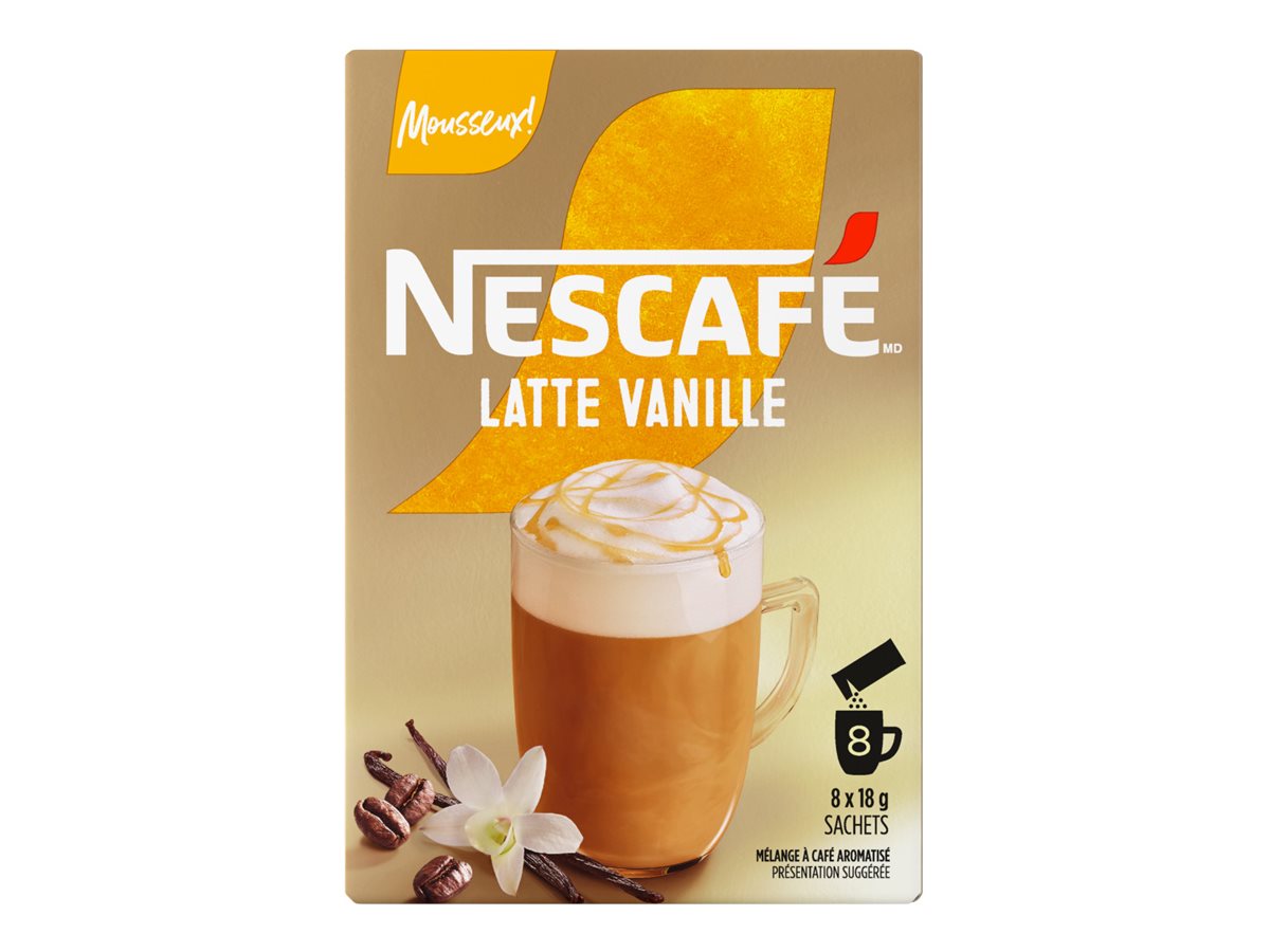 latte Nescafe Instant Coffee - Vanilla Latte - 8's