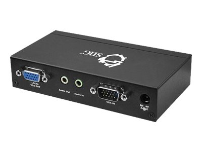 SIIG VGA & Audio Long Range CAT5 Extender with Auto-Tuned & Auto-Deskew