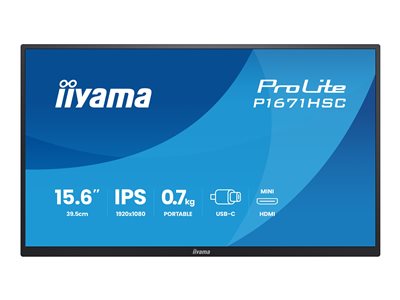 ProLite P1671HSC-B1 - LED monitor - 15.6" - open f