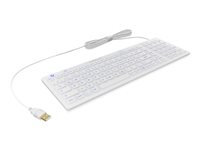 KeySonic KSK-6031INEL-Wh Tastatur Blå Kabling Tysk