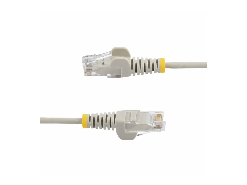 StarTech .com 15m Gray Slim CAT6 Ethernet Cable, Snagless, 28AWG, LSZH