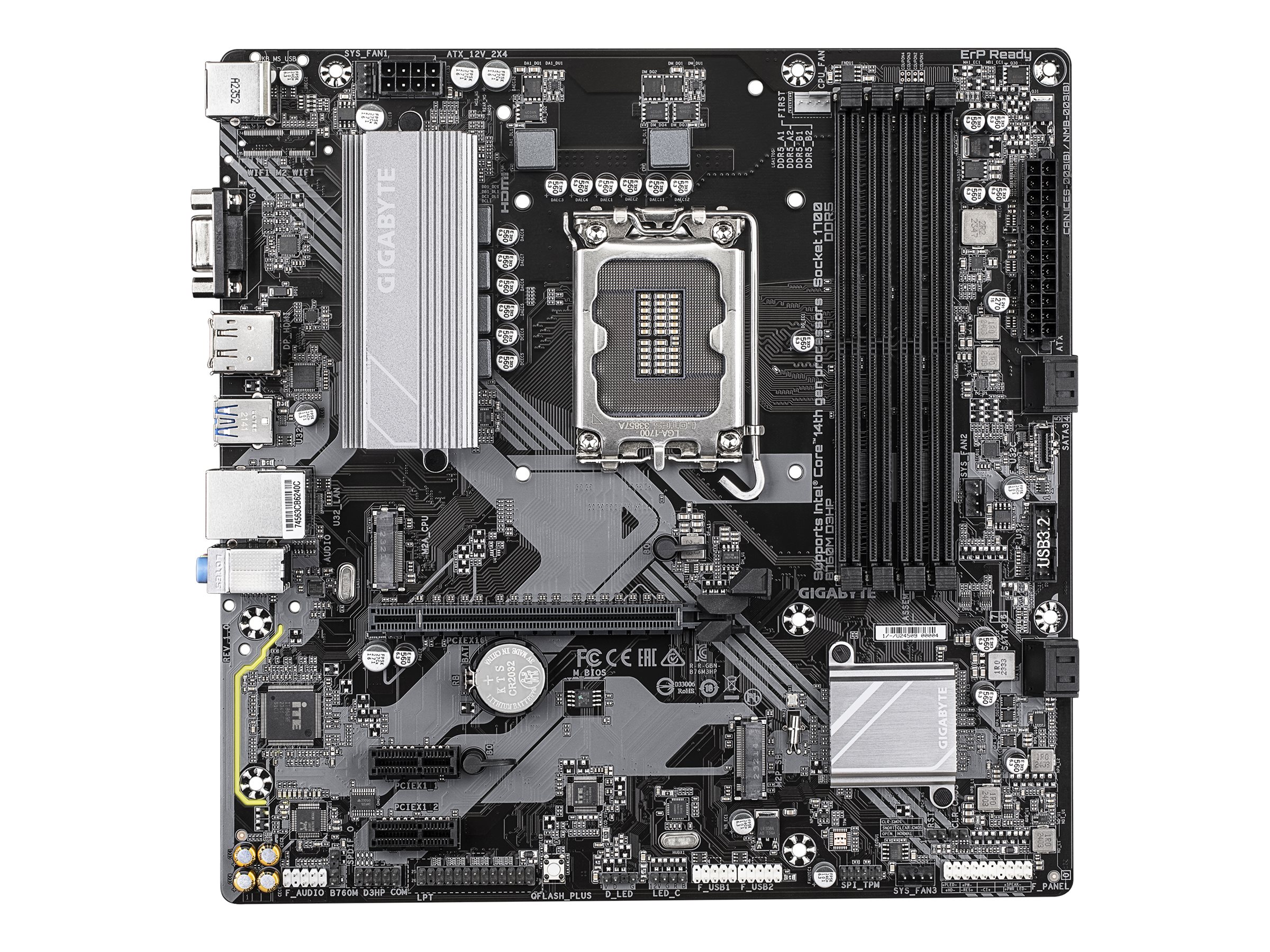 Motherboard Gigabyte B760M D3HP Ddr4, Socket LGA1700, chipset Intel® B760 Express, PCI Express x16, Micro ATX