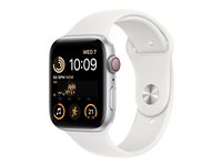 Apple Watch SE (GPS  Cellular) 44 mm Sølv Hvid Smart ur
