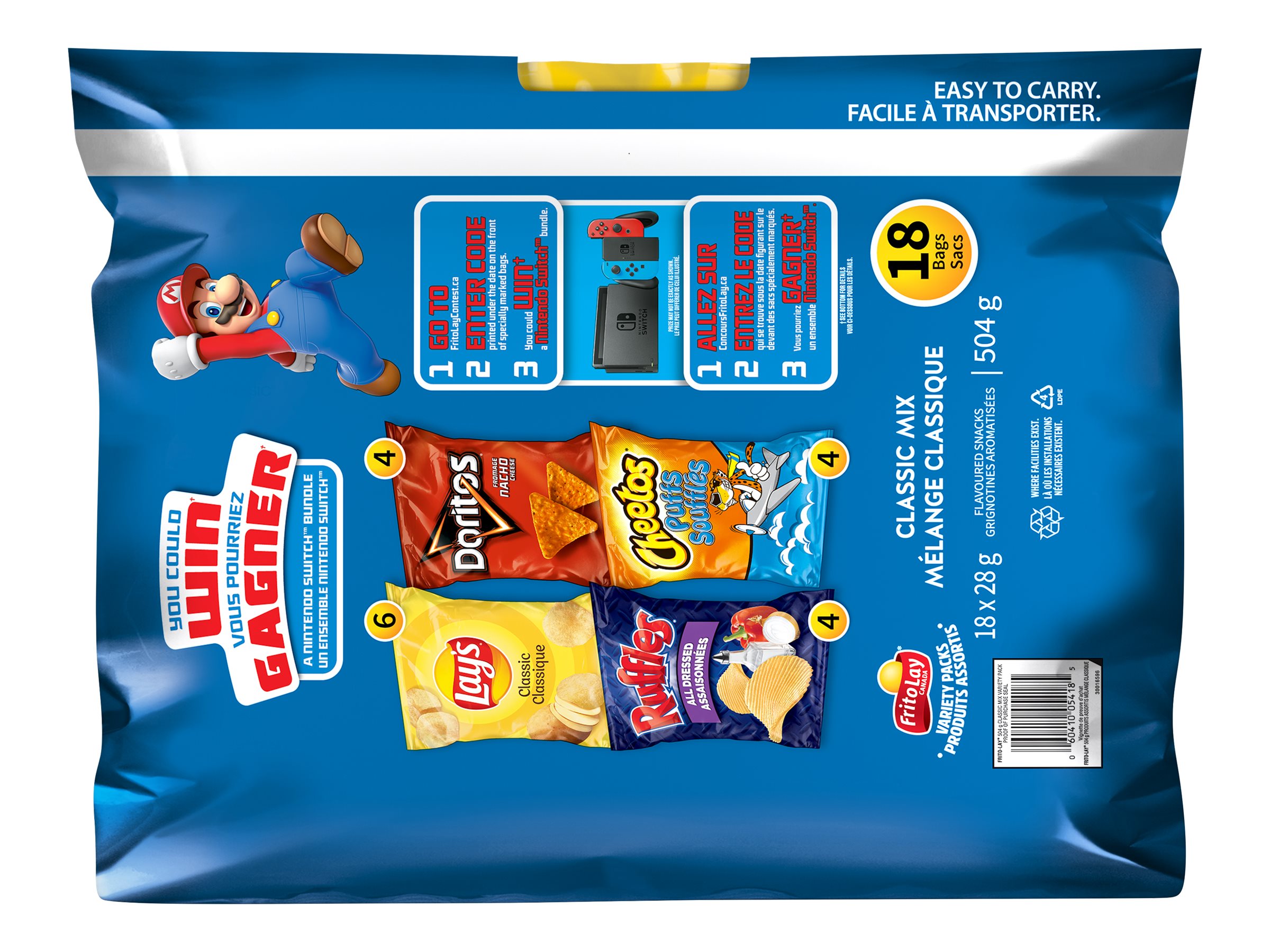 Frito-Lay Classic Mix Variety Pack - 504g - 18's