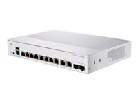 Cisco Business 350 Series CBS350-8P-2G Switch 10-porte Gigabit  PoE+