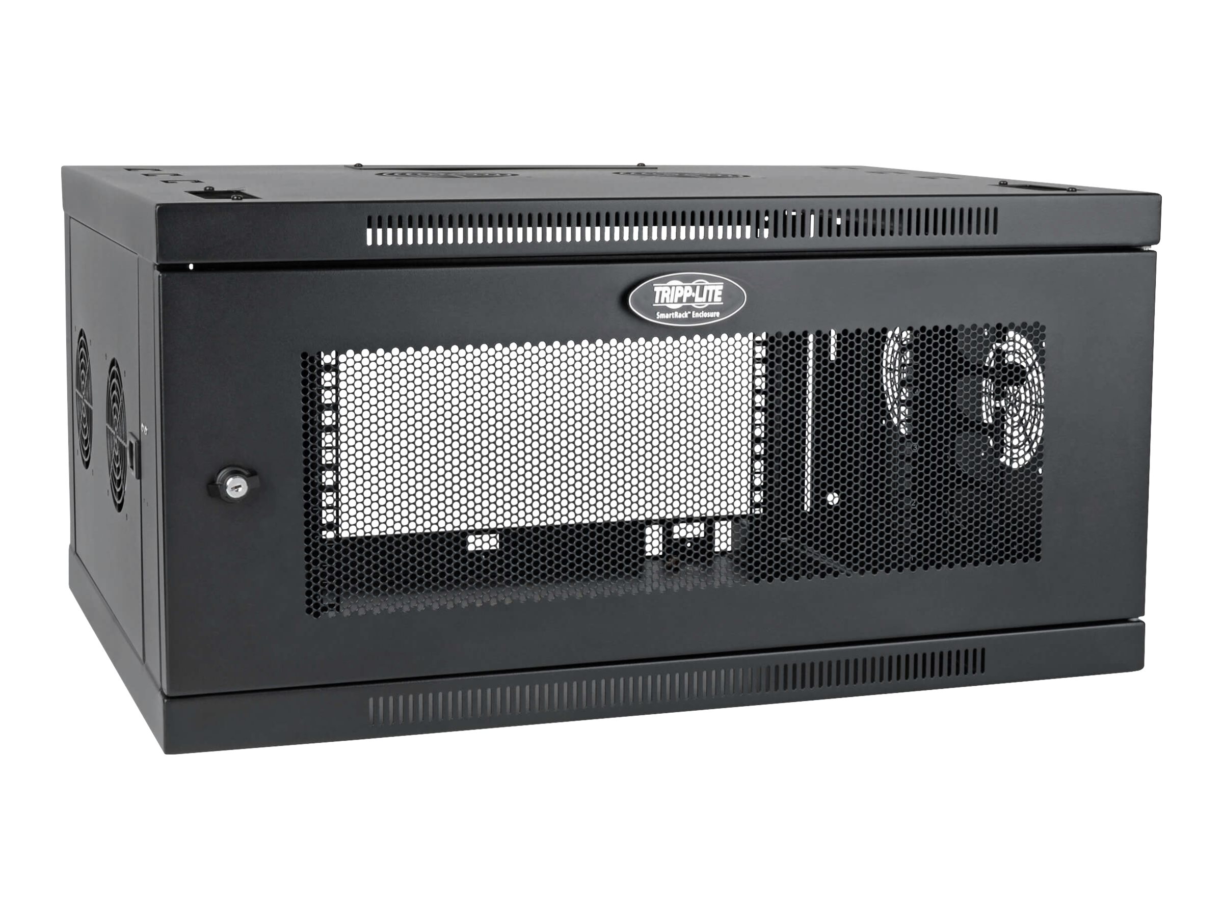 Eaton Tripp Lite Series SmartRack 6U Low-Profile Switch-Depth-Plus Wall-Mount Rack Enclosure Cabinet, Wide