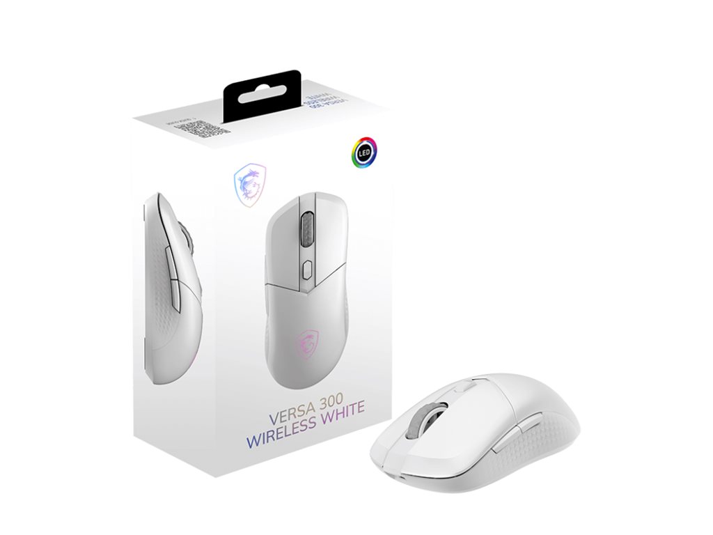 MSI VERSA 300 mouse 2.4 GHz Bluetooth 5.3 USB 2.0 Product shot Right-angle 79700