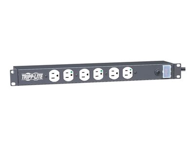 Tripp Lite Power Strip Hospital Medical Rackmount 120V 5-15R 12 Outlet 1URM