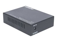 Intellinet   Single Mode Media Converter,  Base-T to 1000Base-Lx (SC) Single-Mode, 20km (Euro 2-pin plug) Fibermedieomformer Ethernet Fast Ethernet Gigabit Ethernet