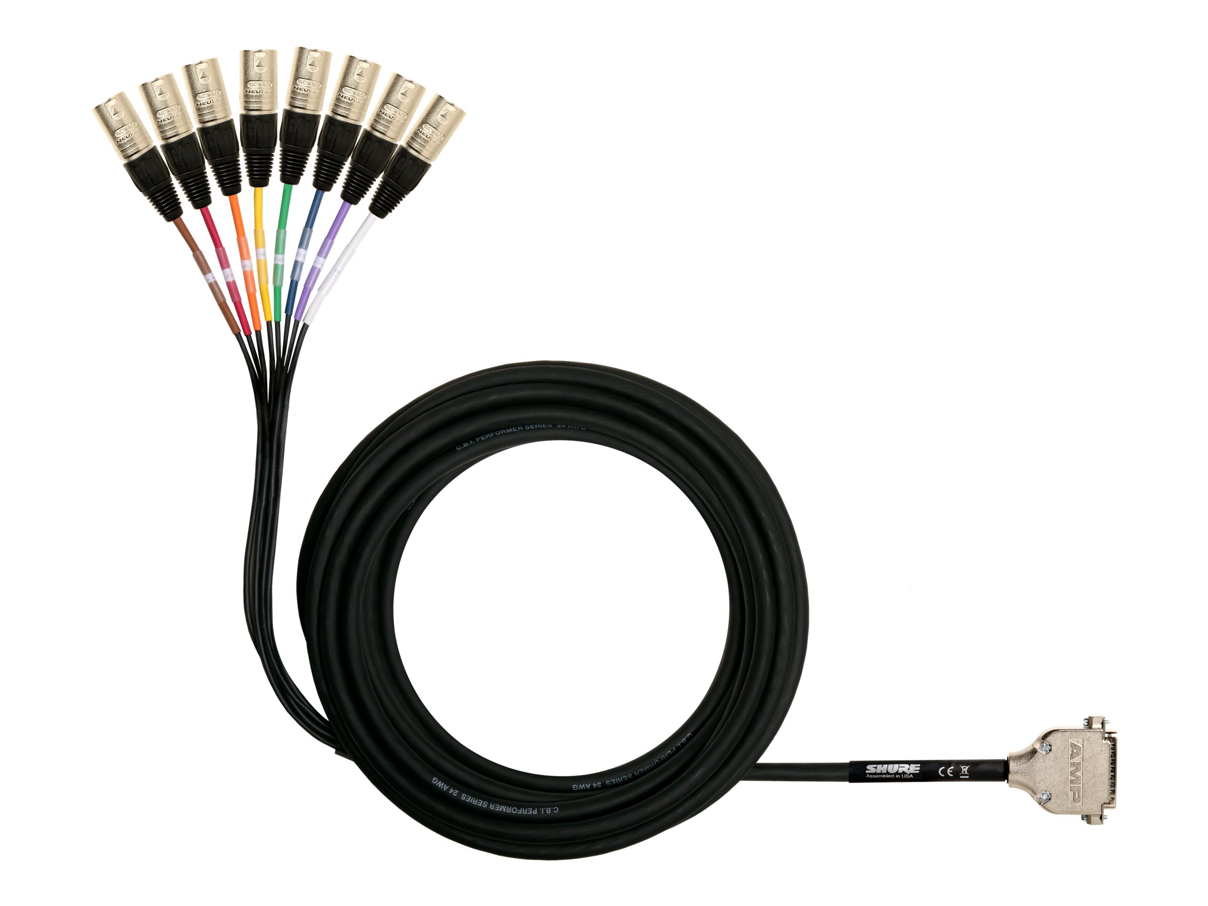 Shure DB25-XLRM - Audio cable