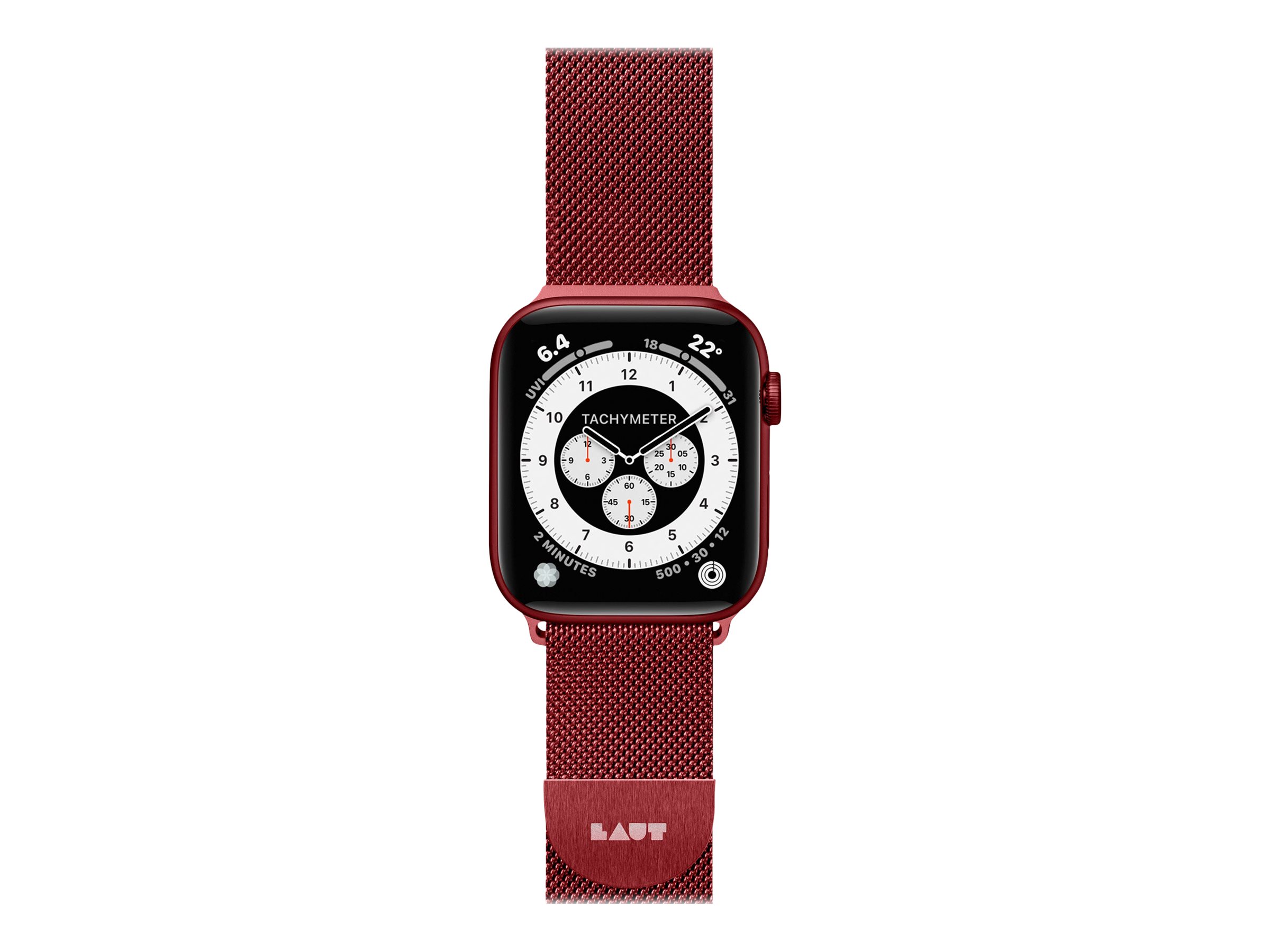 Laut Steel Loop Apple Watch Strap - Red - 42/44 - LAWLSTR