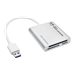 Eaton Tripp Lite Series USB 3.0 SuperSpeed Multi-Drive Memory Card Reader/Writer Aluminum 5Gbps