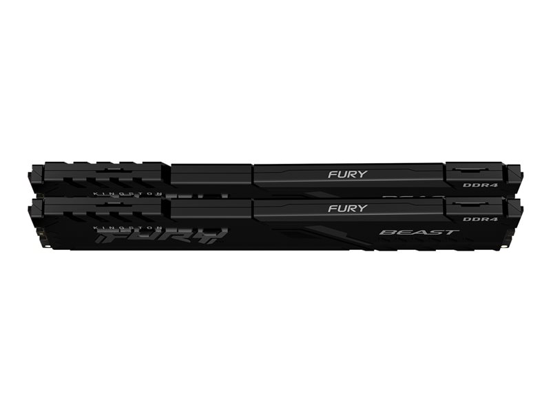 Kingston FURY Beast - DDR4 - kit - 16 Go: 2 x 8 Go - DIMM 288 broches - 3600 MHz / PC4-28800 - mmoire sans tampon