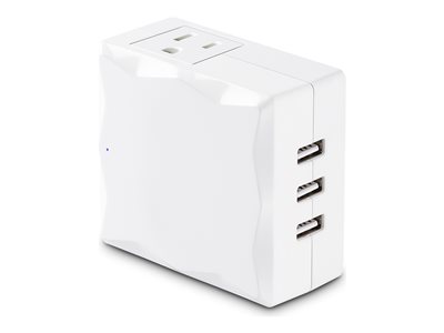 2OUT SURGE PROTECTOR 500J 120VWALL TAP 3 USB 4.2A $50K CEG