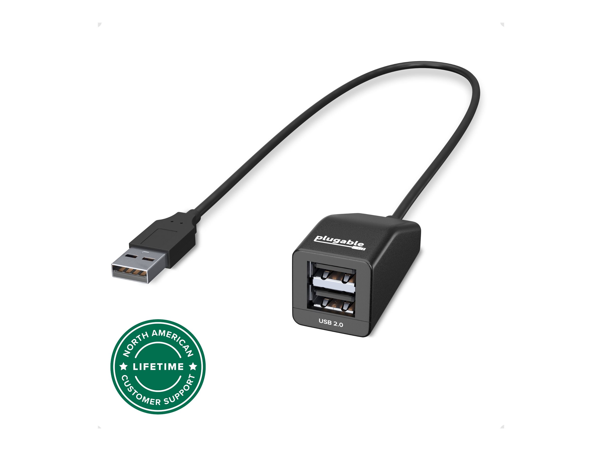 Plugable USB2-2PORT - Hub