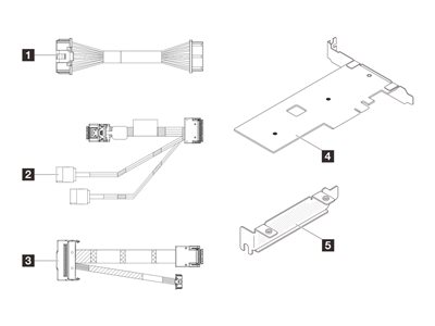 LENOVO ISG ThinkSystem SR250 Cable Kit - 4Z57A88898