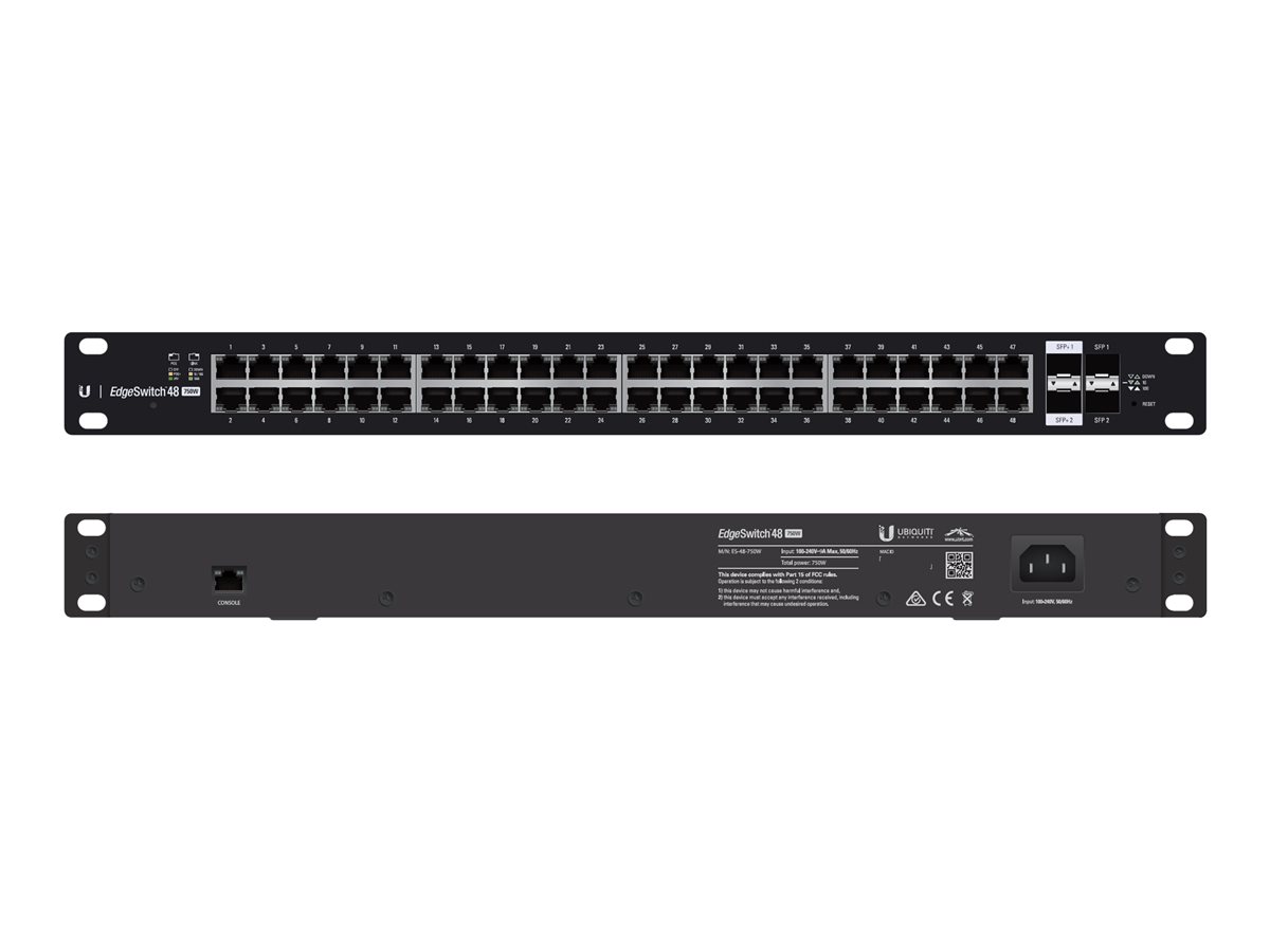 UBNT EdgeSwitch ES-48-750W - 48x GLAN