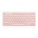 Logitech K380 Multi-Device Bluetooth Keyboard - keyboard - QWERTY - English - rose