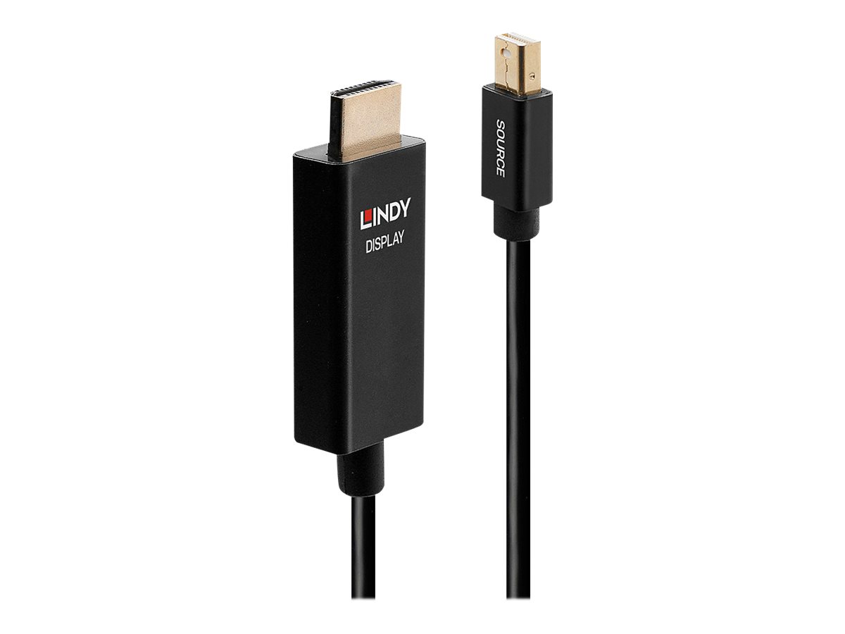 LINDY 1m Active Mini DP to HDMI Adapter