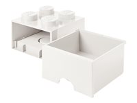 LEGO Friends Storage Brick 4 Opbevaringsboks Hvid
