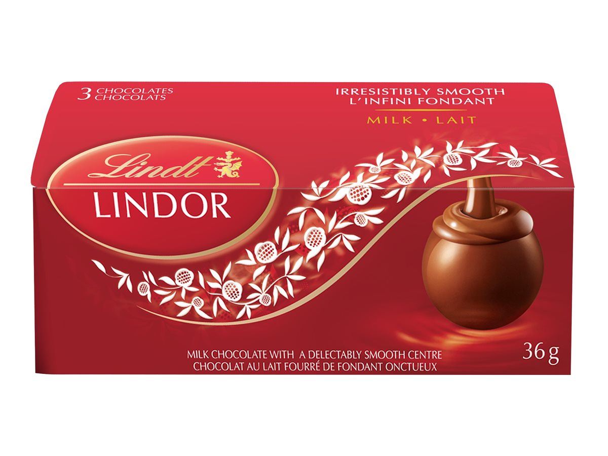 LINDOR Milk Chocolate Truffles - 3 x 36g