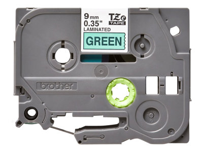 Schriftbandkassette Brother 9mm grün/schwarz TZE721 - TZE721