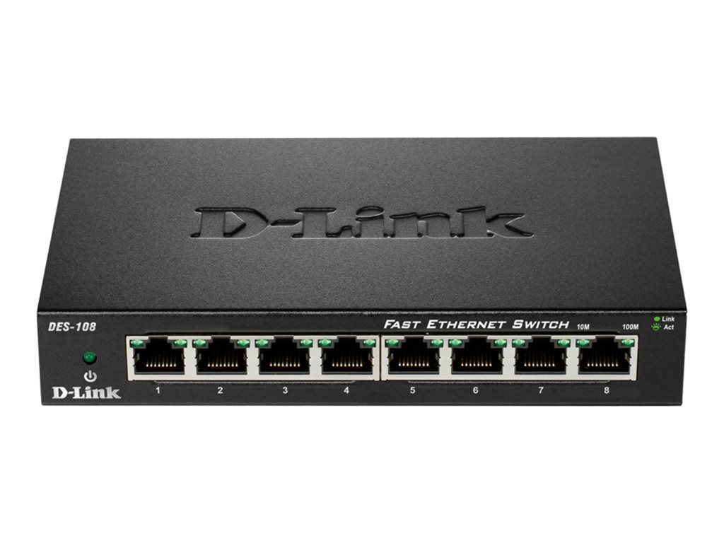 D-LINK 8-port 10/100Mbps Fast E