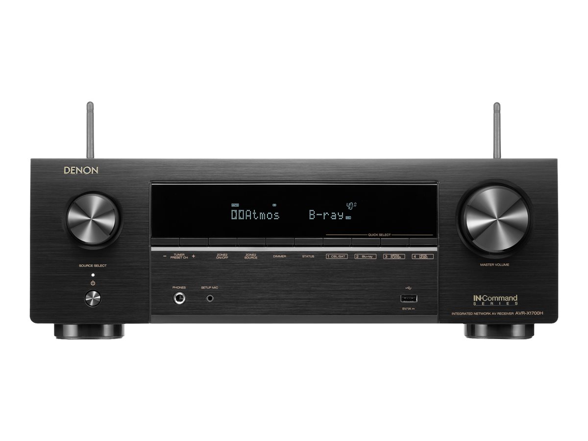 Denon 7.2-Channel 8K AV Receiver - Black - AVRX1700H