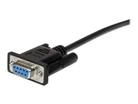 StarTech.com 0.5m Black Straight Through DB9 RS232 Serial Cable - DB9 RS232 Serial Extension Cable - Male to Female Cable - 5