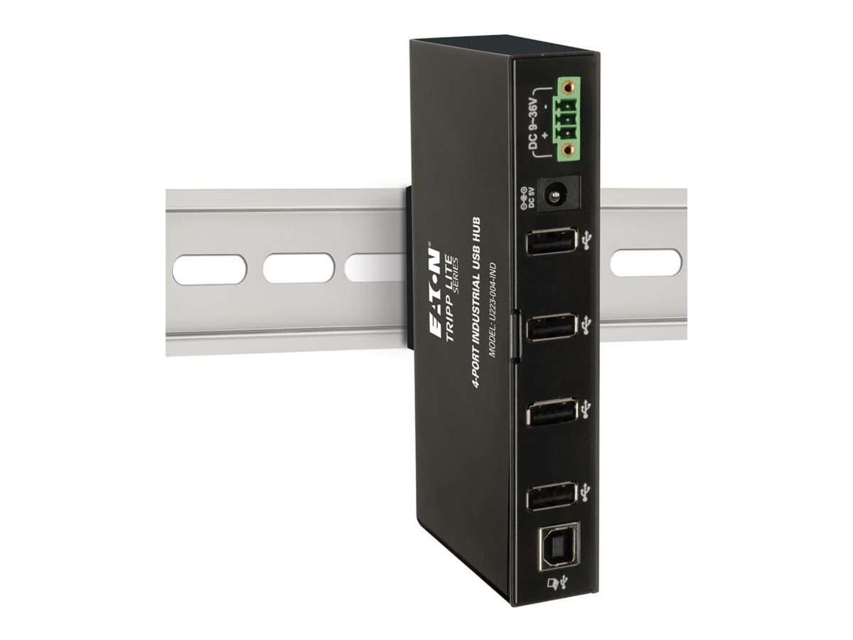 Tripp Lite 4-Port Rugged Industrial USB 2.0 Hi-Speed Hub w 15KV ESD ...