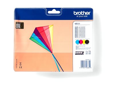 LC223 - 4-pack - black, yellow, cyan, magenta - or