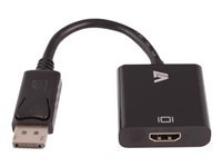 V7 - Adaptateur vidéo - DisplayPort mâle pour HDMI femelle - noir